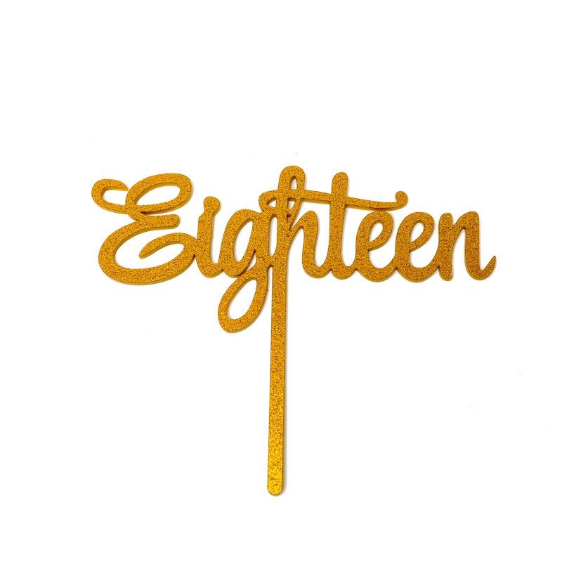 sugar-crafty-cake-topper-eighteen-gold-glitter