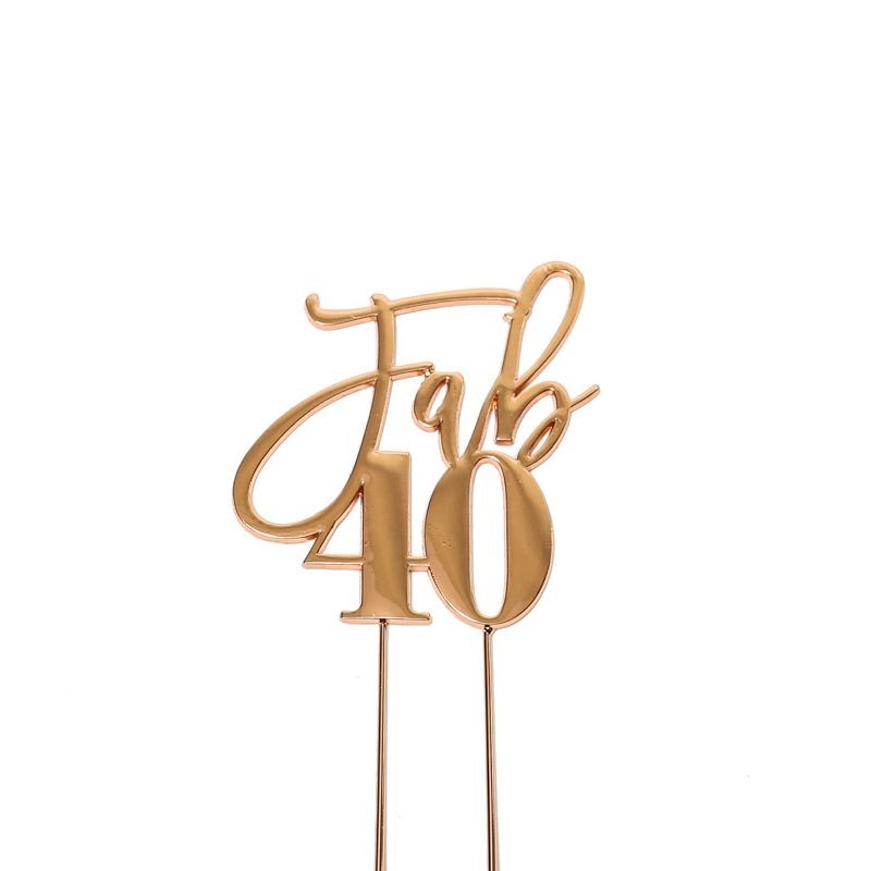 cake-craft-fab-40th-metal-cake-topper-rose-gold