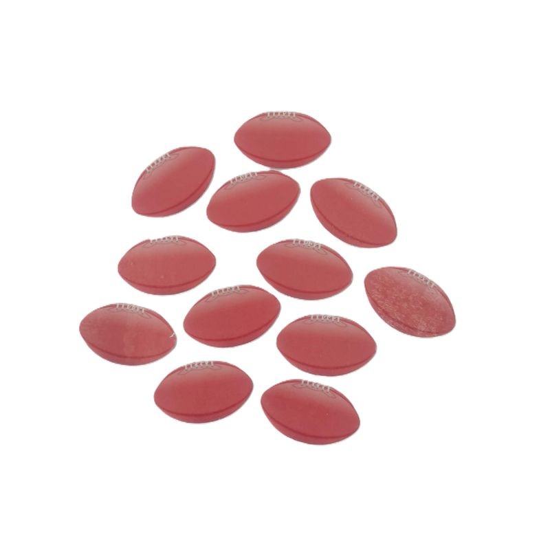 Cupcake Toppers - Edible Wafer Top - Footballs 12pk
