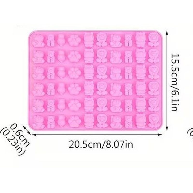 Mini Gummi Silicone Mould â€“ Jungle Shapes
