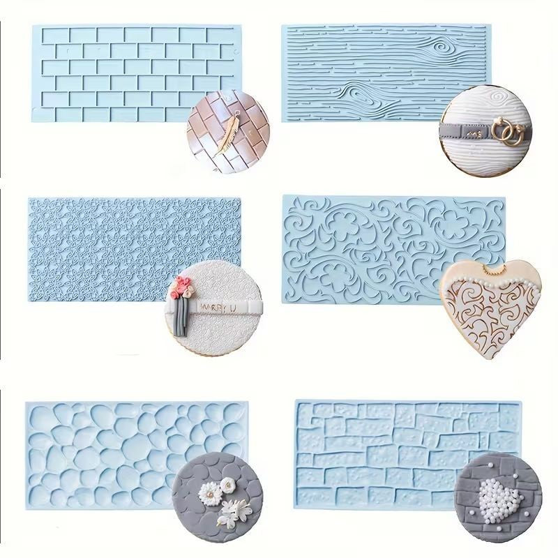 Brick Pattern Impression Mat 14.5cm x 6.9cm