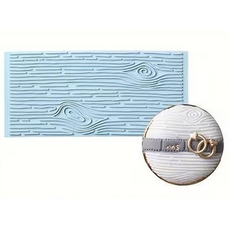 Woodgrain Pattern Impression Mat 14.5cm x 6.9cm