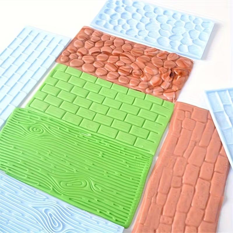 Brick Pattern Impression Mat 14.5cm x 6.9cm
