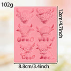 highland-cow-silicone-mould-6-cavity