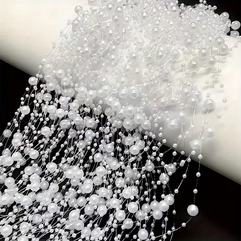 White Pearl Cake Decorating String – 5m Roll