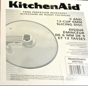 KitchenAid Food Processor Accessory - 9 and 12-Cup 6mm Slicing Disc