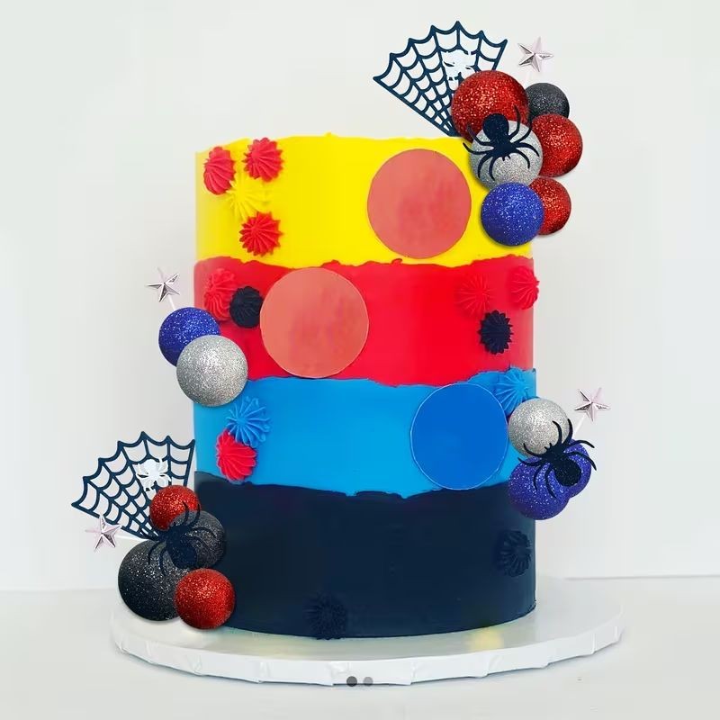 spider-web-cake-topper-set-33-piece