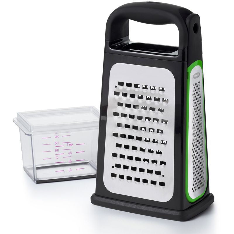 OXO Etched Box Grater with Removeable Zester