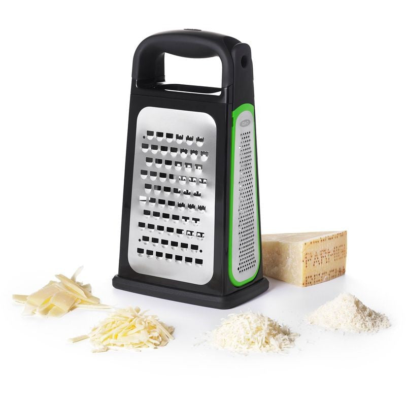 OXO Etched Box Grater with Removeable Zester