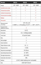 Mestek Infrared Digital Thermometer -50 to + 800c with probe