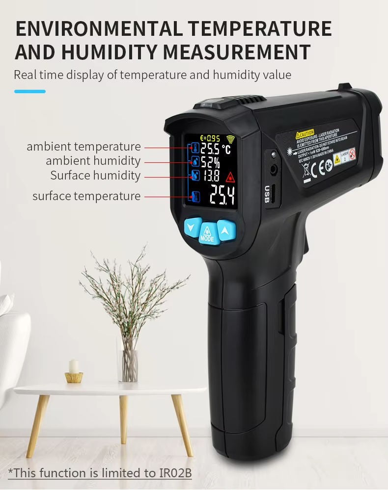 Mestek Infrared Digital Thermometer -50 to + 800c with probe