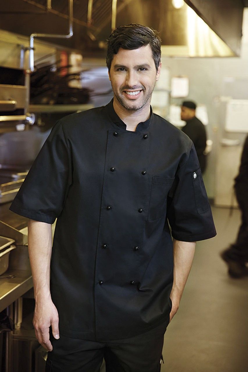 Chef Works Canberra Black Basic Jacket CBBS XS-3XL