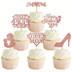 cupcake-toppers-mothers-day-pink-glitter-12pc