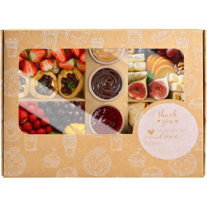 disposable-kraft-catering-box-with-window-compartments