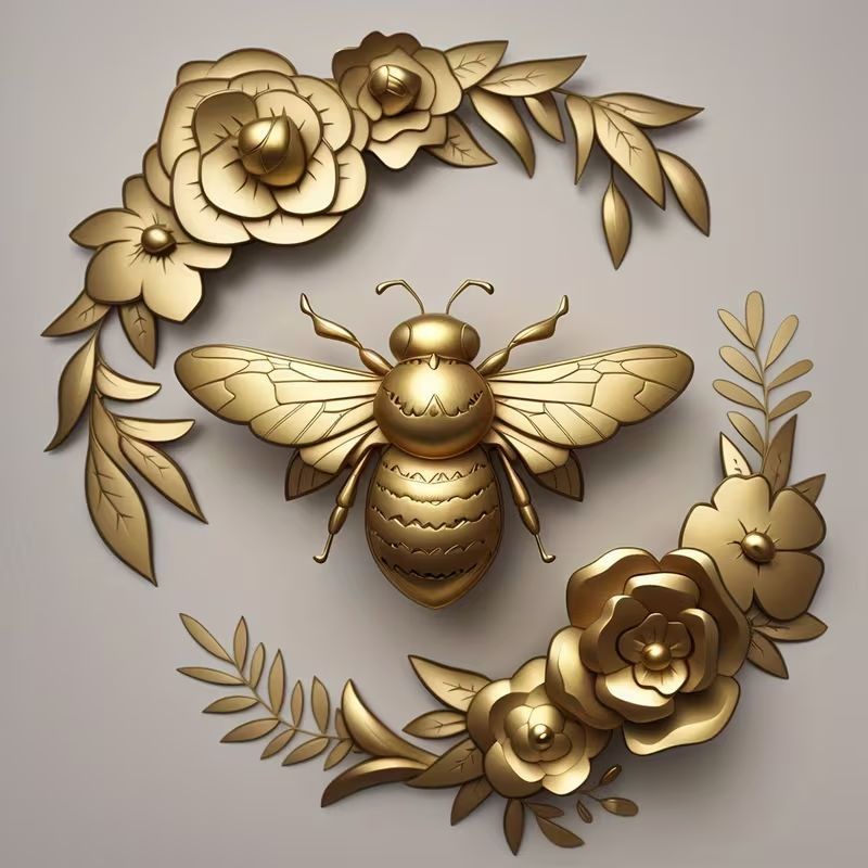 Bee Wreath Silicone Mould