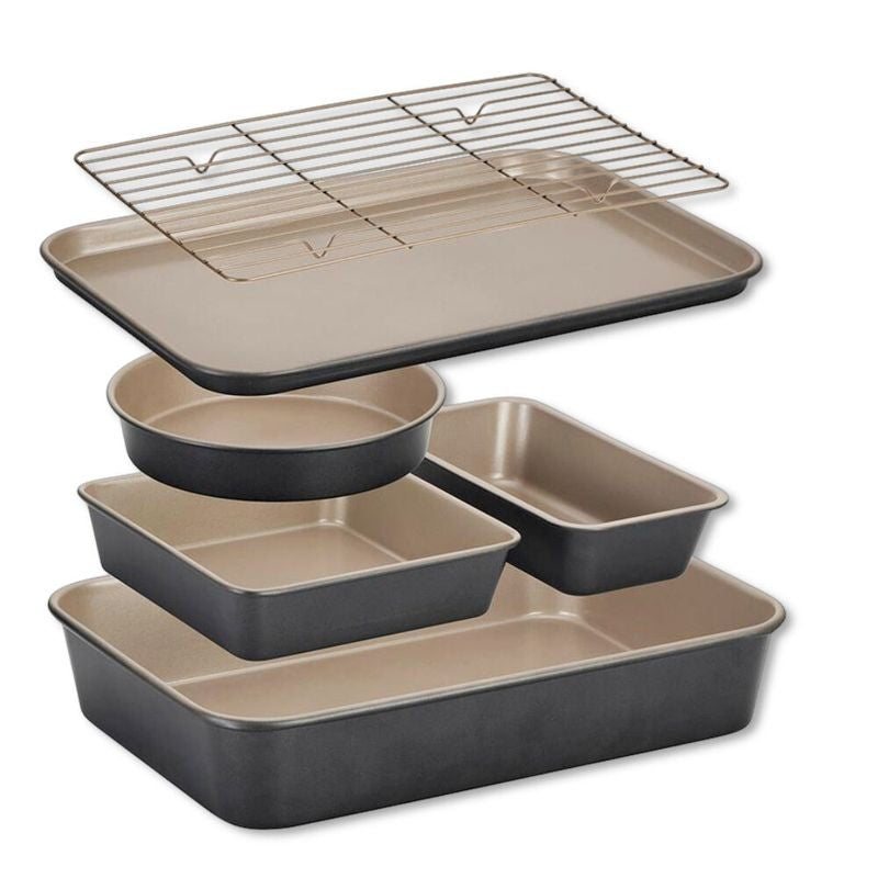 Stanley Rogers Ceramabake Cleverstack Bakeware Set 6 Piece