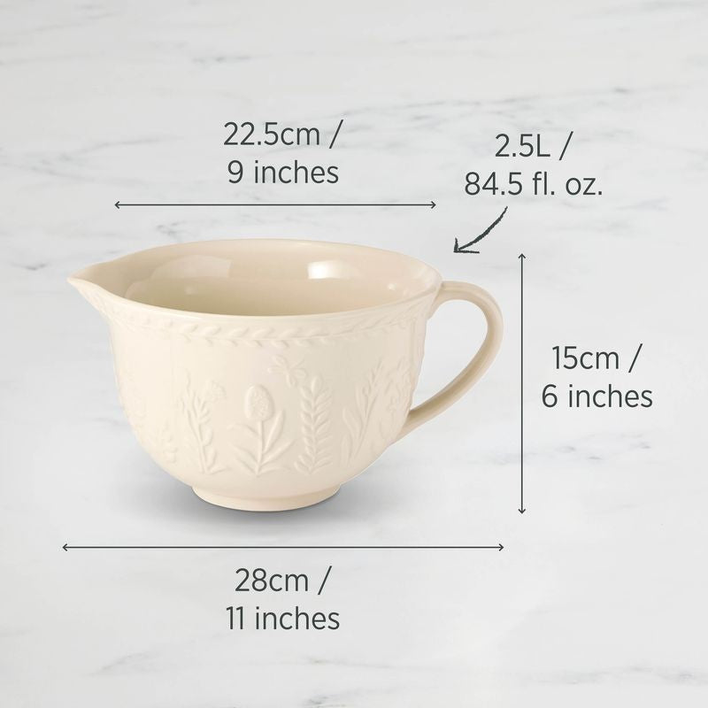 Wiltshire Batter Jug - Vanilla - 22.5 x 28 x 15cm 2.5L