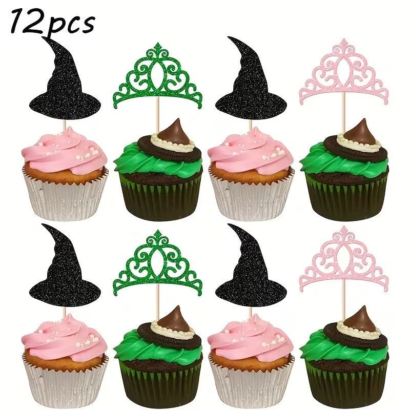 Wicked Themed Cake Topper Set â€“ 12 Piece