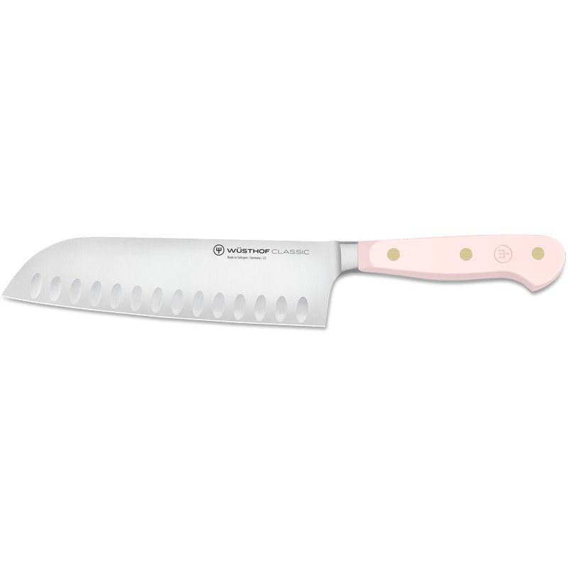 Wusthof Classic Colour Santoku with Hollow Edge 17cm- Pink Himalayan Salt