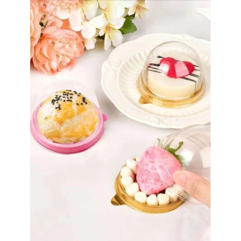 pink-dome-cake-dessert-container-with-lid-7-x-7-x-4-5cm-5-pack