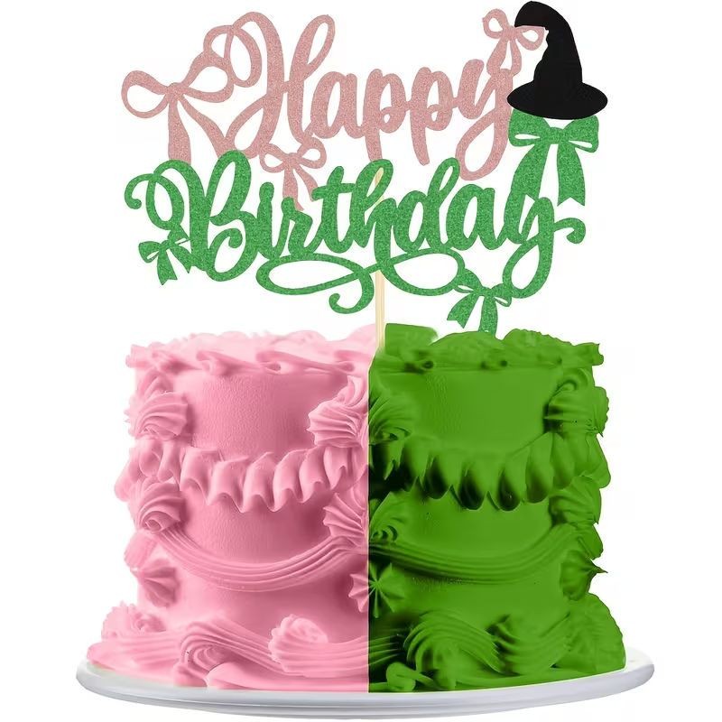 Wicked Themed Cake Topper 1pc