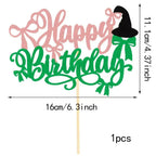 Wicked Themed Cake Topper 1pc