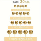 Cake Topper Balls Orange 20pc