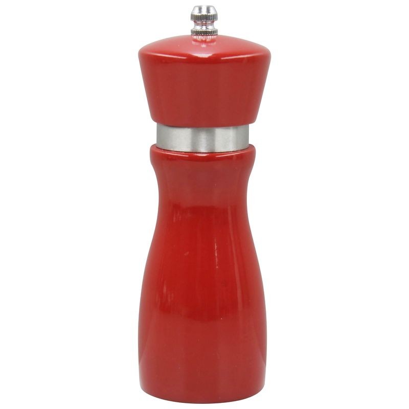 Chef Inox Mondo Mill-Salt/Pepper-Red Wood Ceramic Gear 155mm