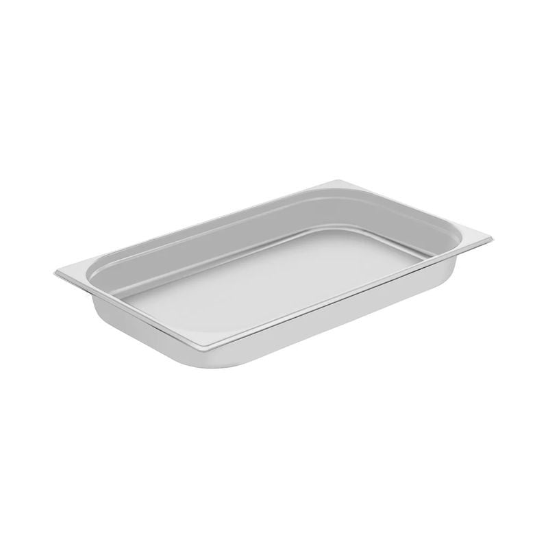 Chef Inox Anti-Jam Steam Pan 1/1 Size 530x325x65mm / 8.8Lt