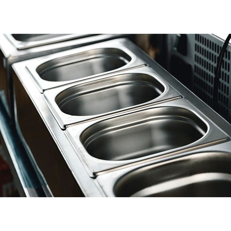 Chef Inox Anti-Jam Steam Pan 1/2 Size 325x265x150mm / 9.2Lt