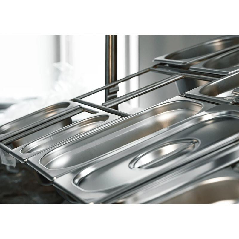 Chef Inox Anti-Jam Steam Pan Cover 1/4 Size
