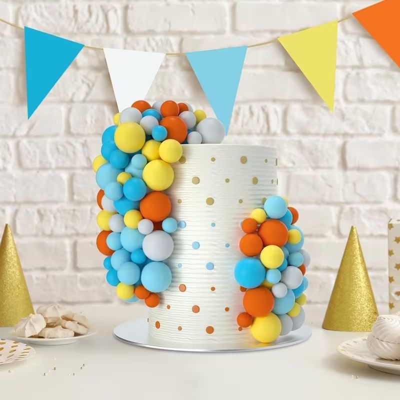 Bluey-Inspired Cake Topper Ball Set – 20 Piece