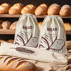 Cotton Drawstring Bread Bag 40x30cm