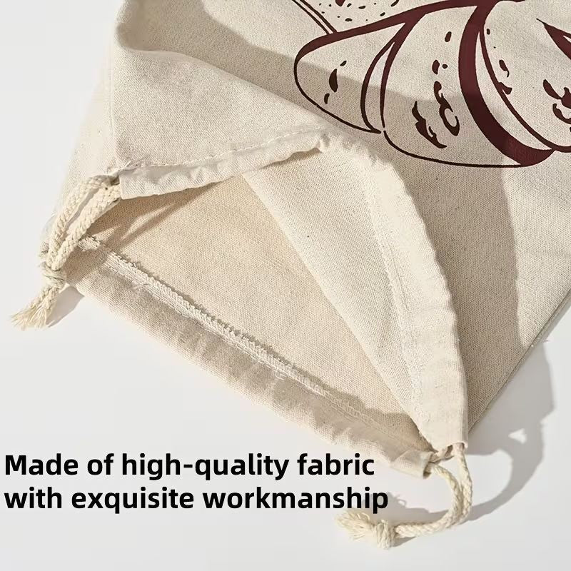 Cotton Drawstring Bread Bag 40x30cm