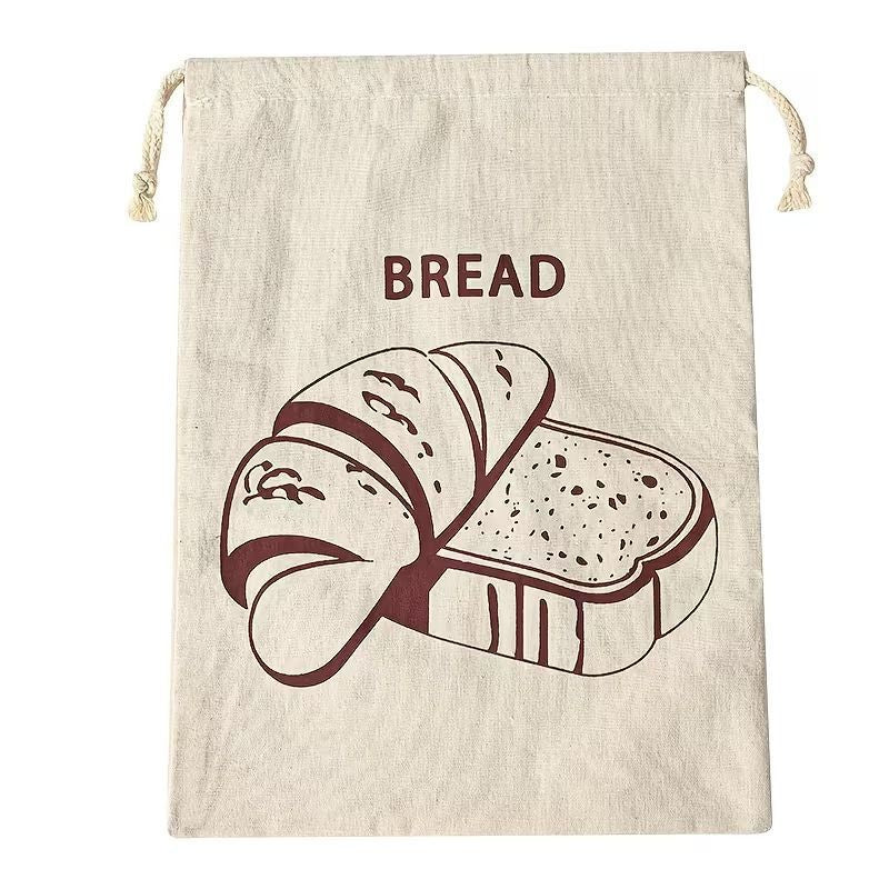 Cotton Drawstring Bread Bag 40x30cm