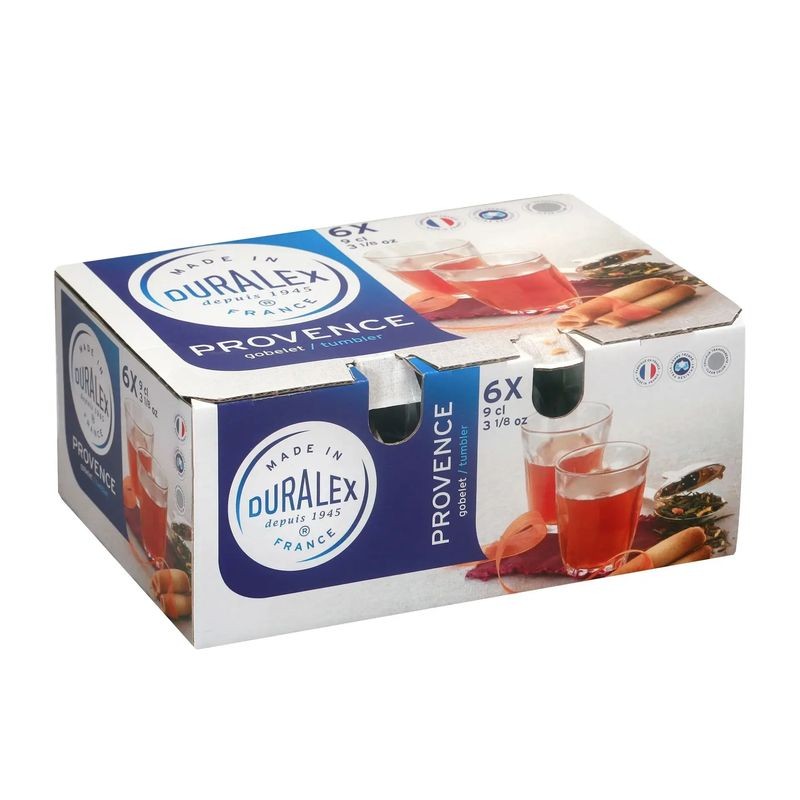 Duralex Provence Tumbler Clear 90ml 6 Pack