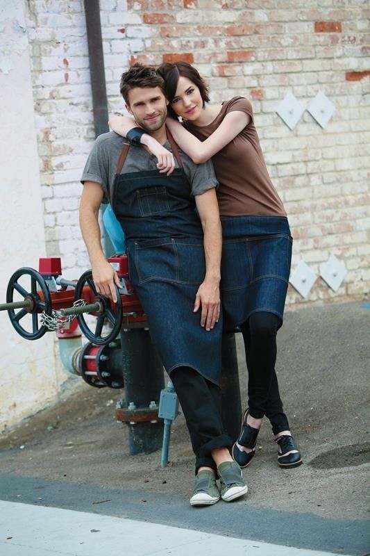 Chef Works Memphis Denim Large Bib Apron AB036