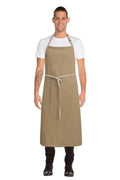 Chef Works Austin Chefs Bib Apron Natural ABCCD006-NAT