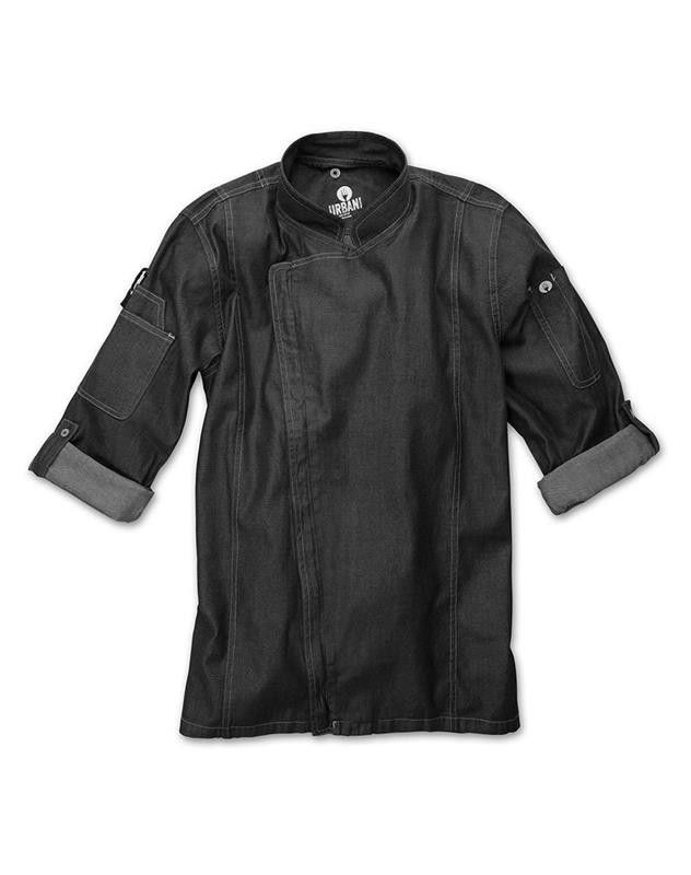 Chef Works Gramercy Mens Denim Zipper Chef Jacket - EXDZ001