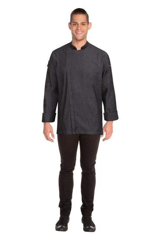 Chef Works Gramercy Mens Denim Zipper Chef Jacket - EXDZ001