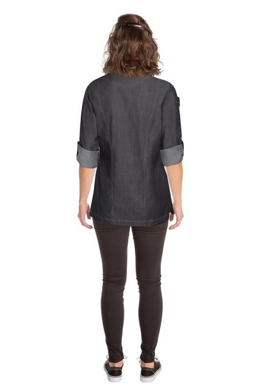Chef Works Gramercy Womens Denim Zipper Chef Jacket - EXWDZ002