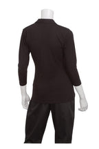 Chef Works Definity Womens Black Knit Polo Shirt TSWO-BLK