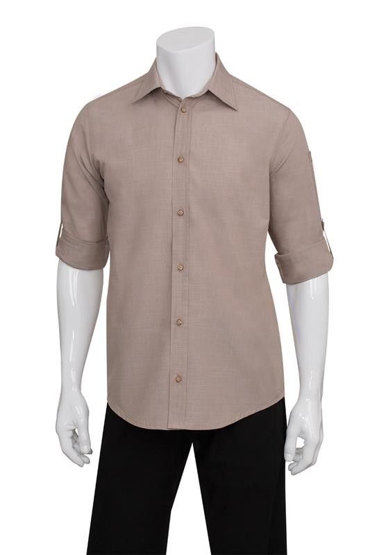 Chef Works Mens Chambray Shirt SLMCH005
