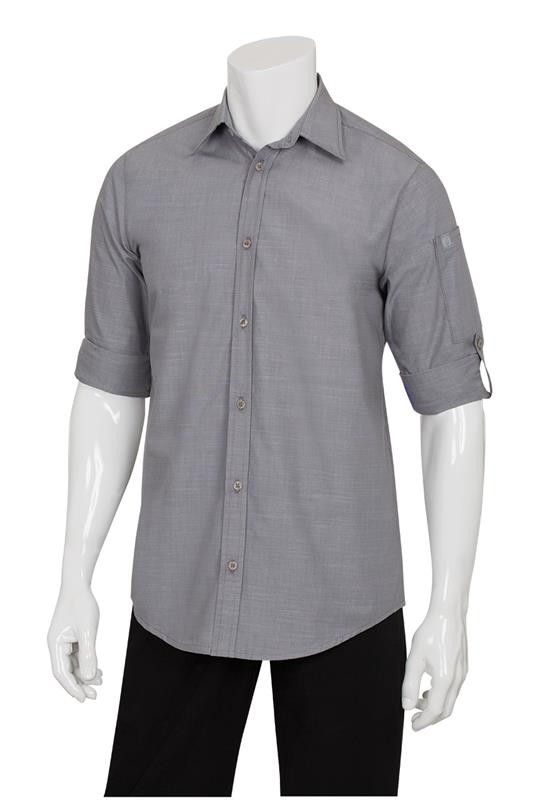 Chef Works Mens Chambray Shirt SLMCH005