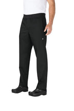 Chef Works Lightweight Black Slim Fit Chef Pants PBN01-BLK