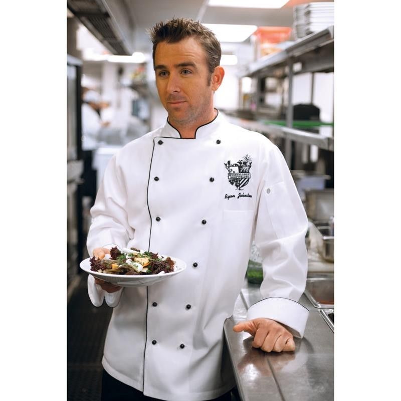 Chef Works Newport White Executive Chef Jacket - MICC - S - 8XL