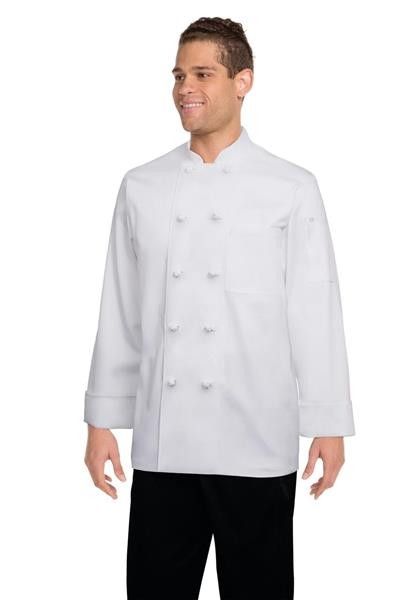 Chef Works Bordeaux White Chef Jacket - XS - 7XL