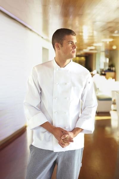Chef Works Bordeaux White Chef Jacket - XS - 7XL