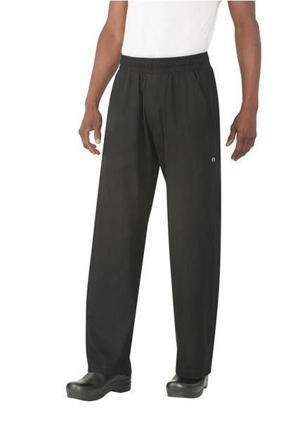Chef Works Better Built Black Baggy Chef Pants - BSOL-BLK