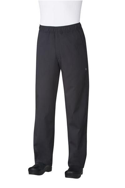 Chef Works Lightweight Black Baggy Chef Pants - BBLW